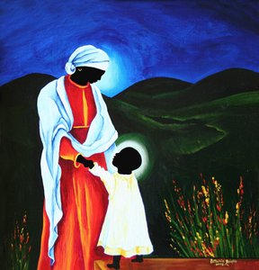 Madonna and Child - First Steps by Patricia Brintle